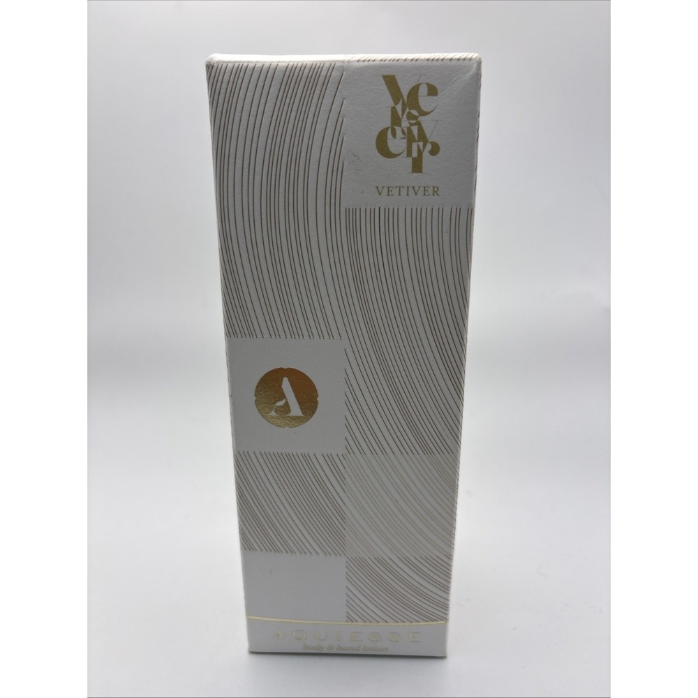 Aquiesse Body & Hand Lotion Vetiver 10.5 oz New In Box‎ Mindful Luxury Boutique